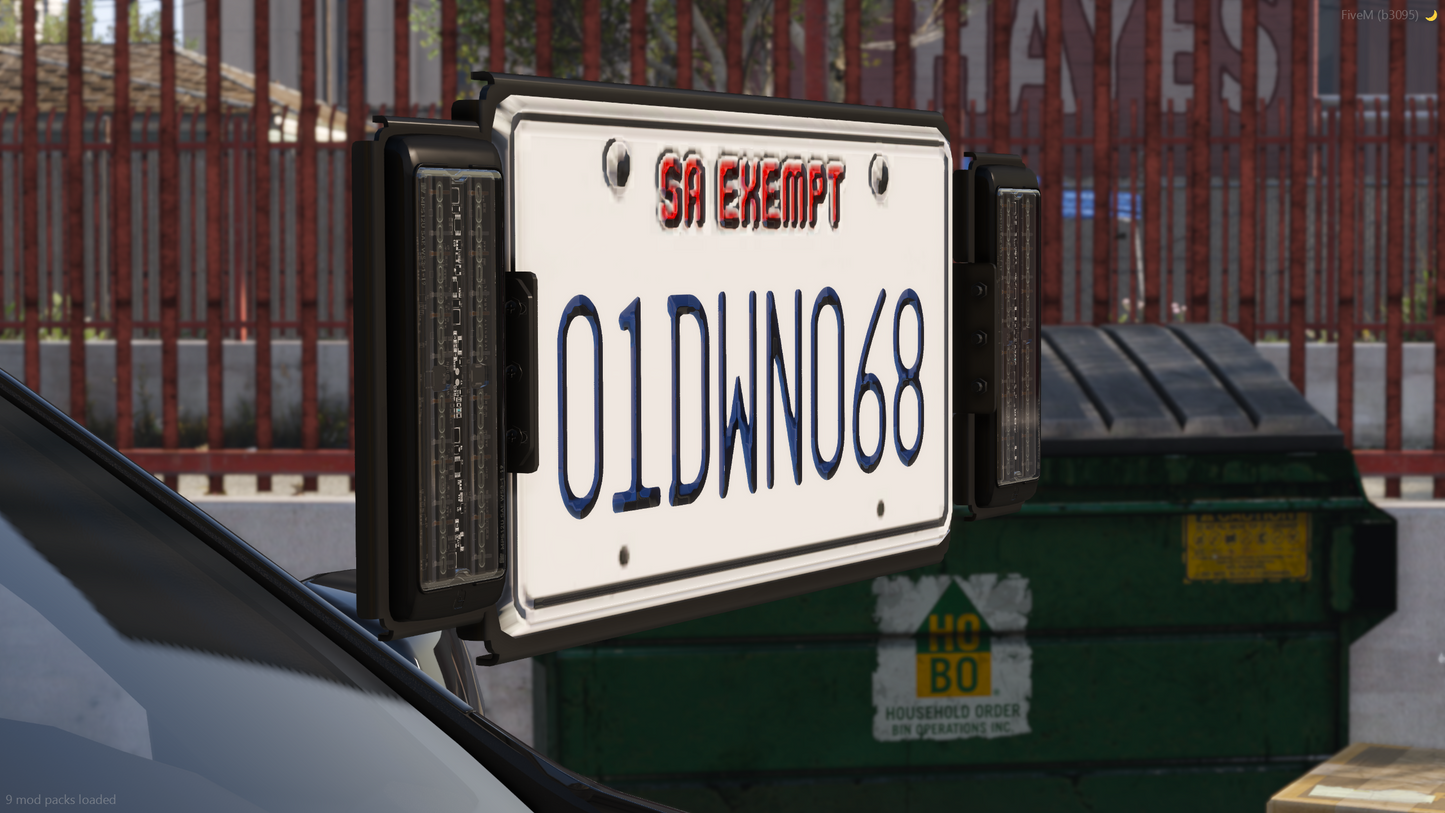 MPSU License Plate Bracket